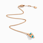 Cleo Diamond Huggie Pendant Rose Gold
