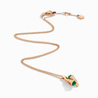 Cleo Diamond Huggie Pendant Rose Gold