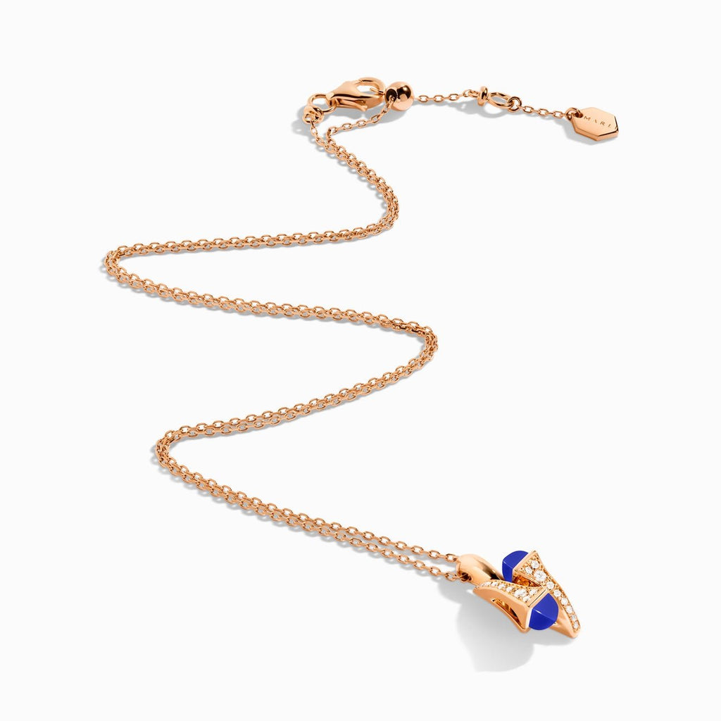 Cleo Diamond Huggie Pendant Rose Gold