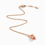 Cleo Diamond Huggie Pendant Rose Gold