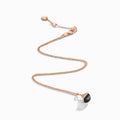 Cleo Rev Mini Diamond Pendant Rose Gold