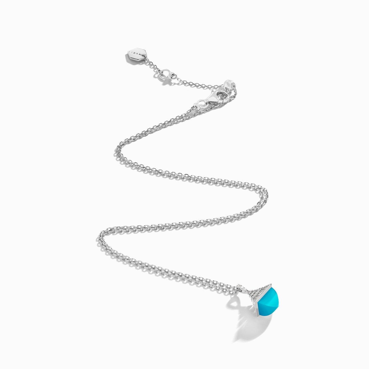 Cleo Rev Mini Diamond Pendant White Gold