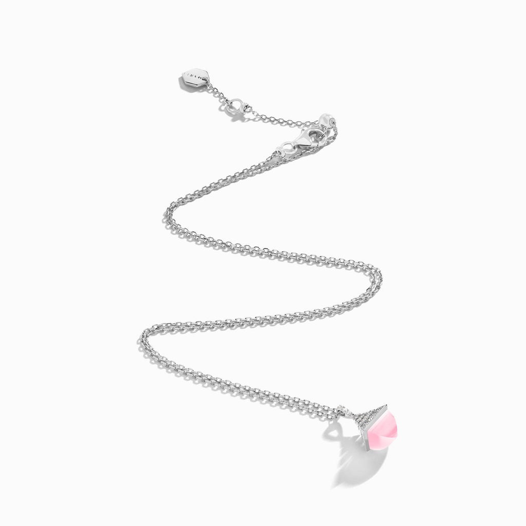 Cleo Rev Mini Diamond Pendant White Gold