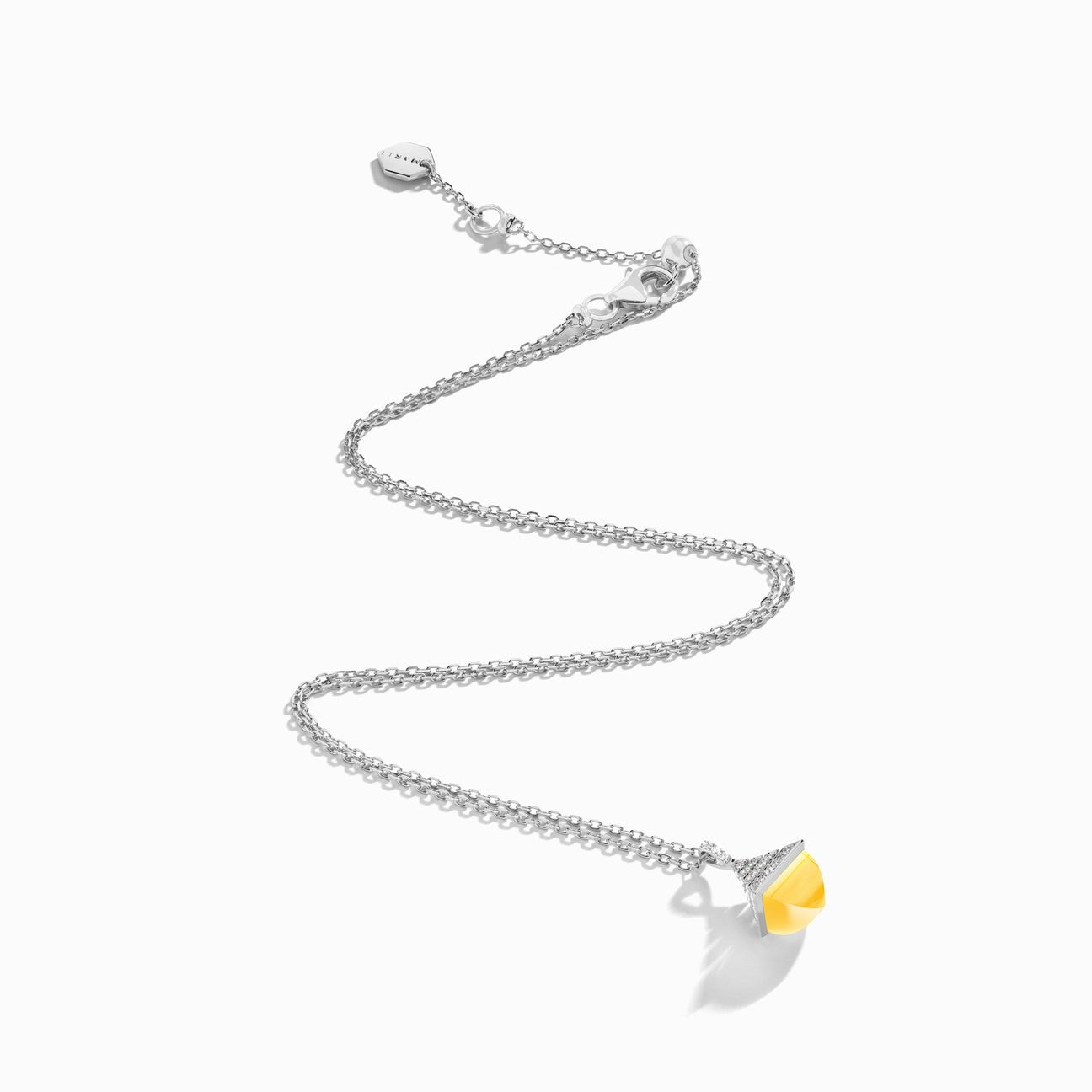 Cleo Rev Mini Diamond Pendant White Gold
