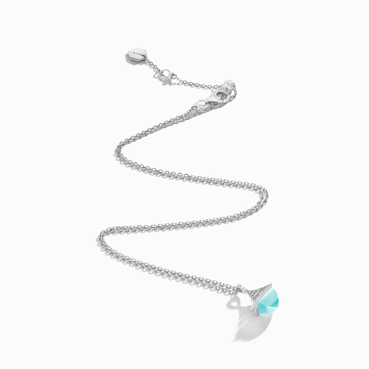 Cleo Rev Mini Diamond Pendant White Gold