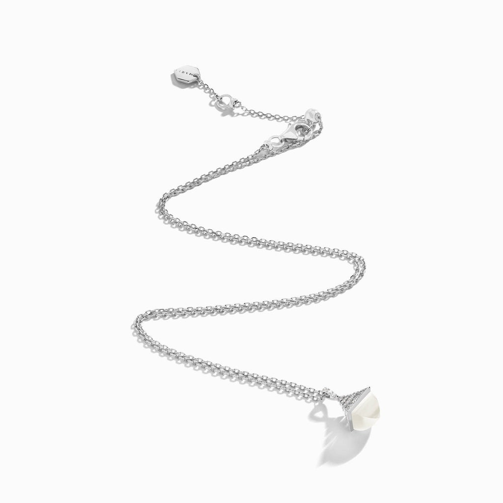 Cleo Rev Mini Diamond Pendant White Gold