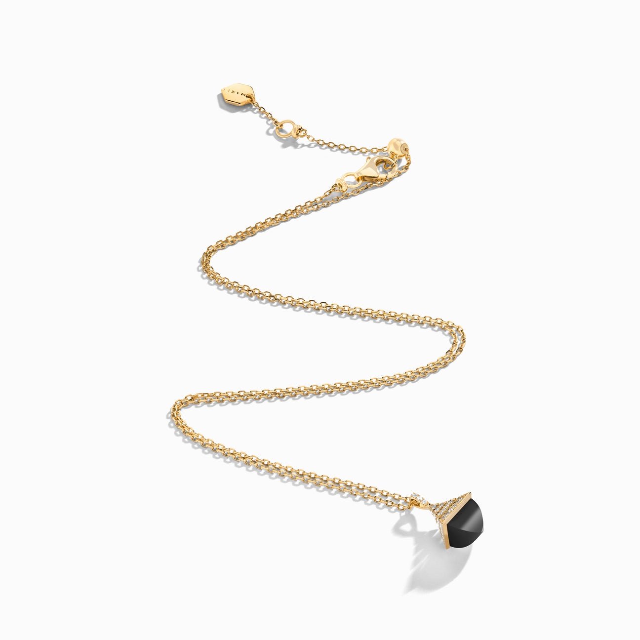 Cleo Rev Mini Diamond Pendant Yellow Gold