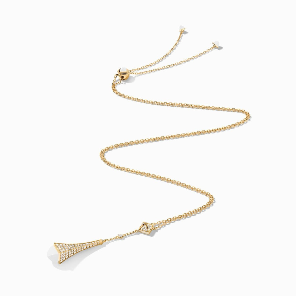 Cleo Diamond Teardrop Pendant Yellow Gold