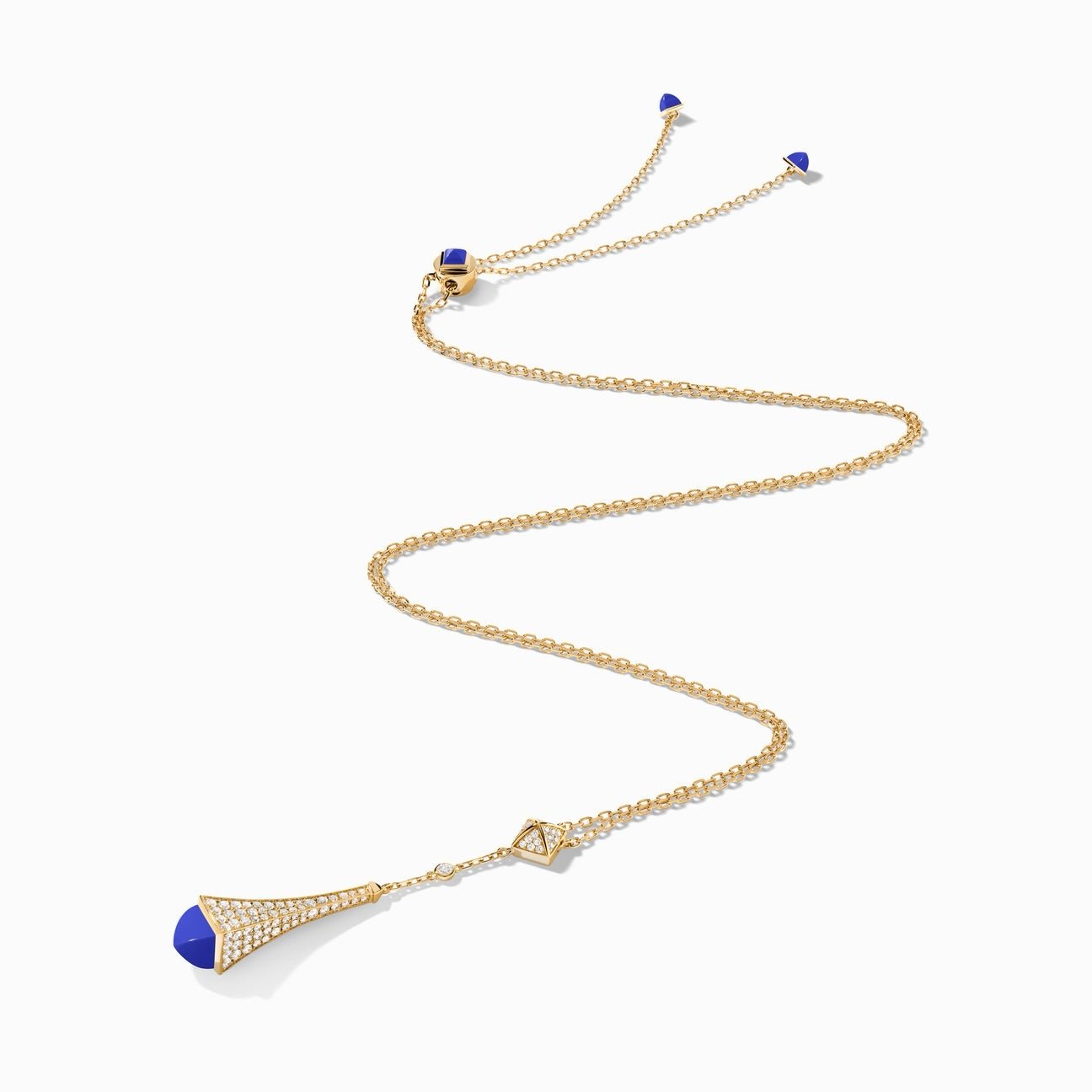 Cleo Diamond Teardrop Pendant Yellow Gold