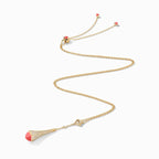 Cleo Diamond Teardrop Pendant Yellow Gold