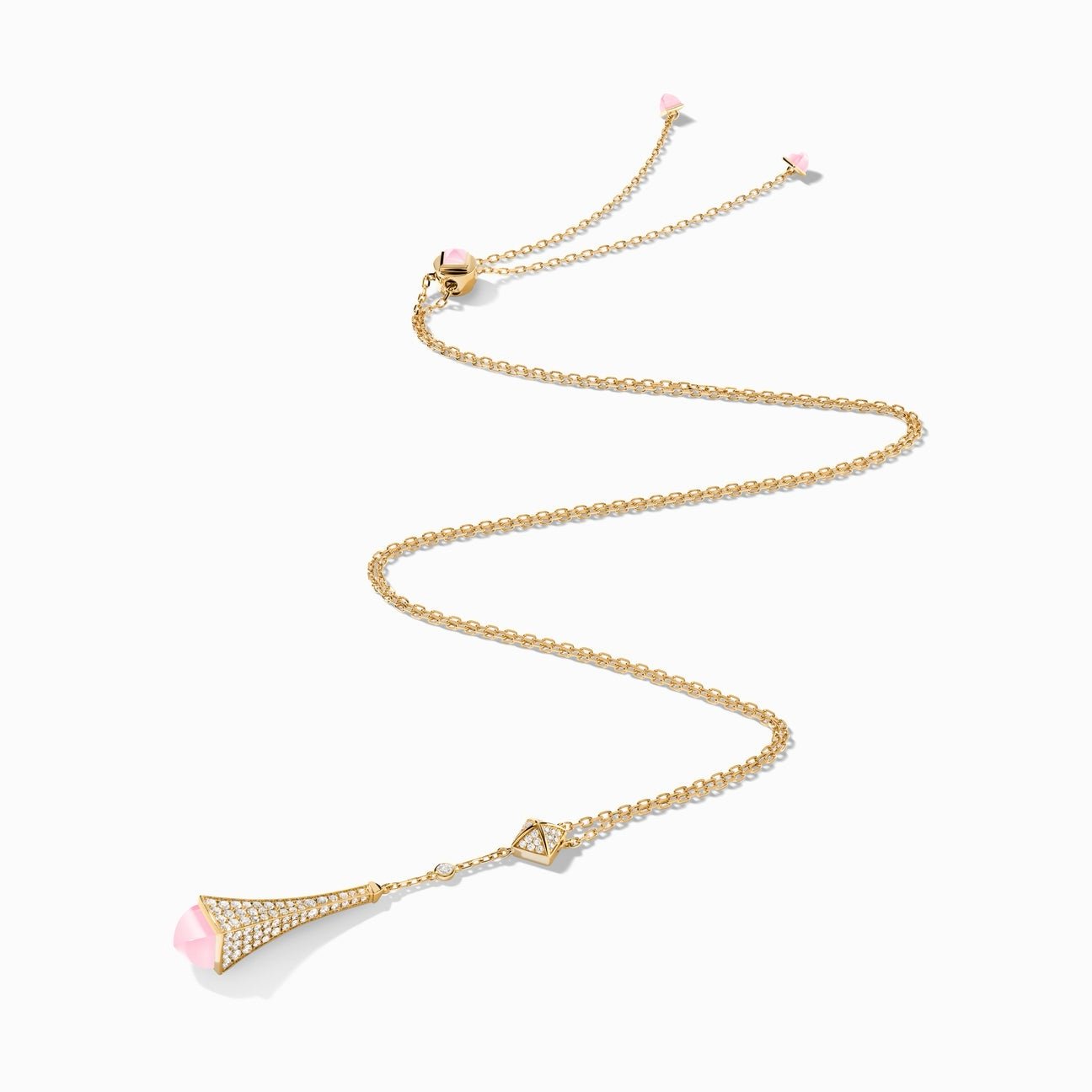 Cleo Diamond Teardrop Pendant Yellow Gold