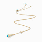 Cleo Diamond Teardrop Pendant Yellow Gold