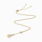 Cleo Diamond Teardrop Pendant Yellow Gold