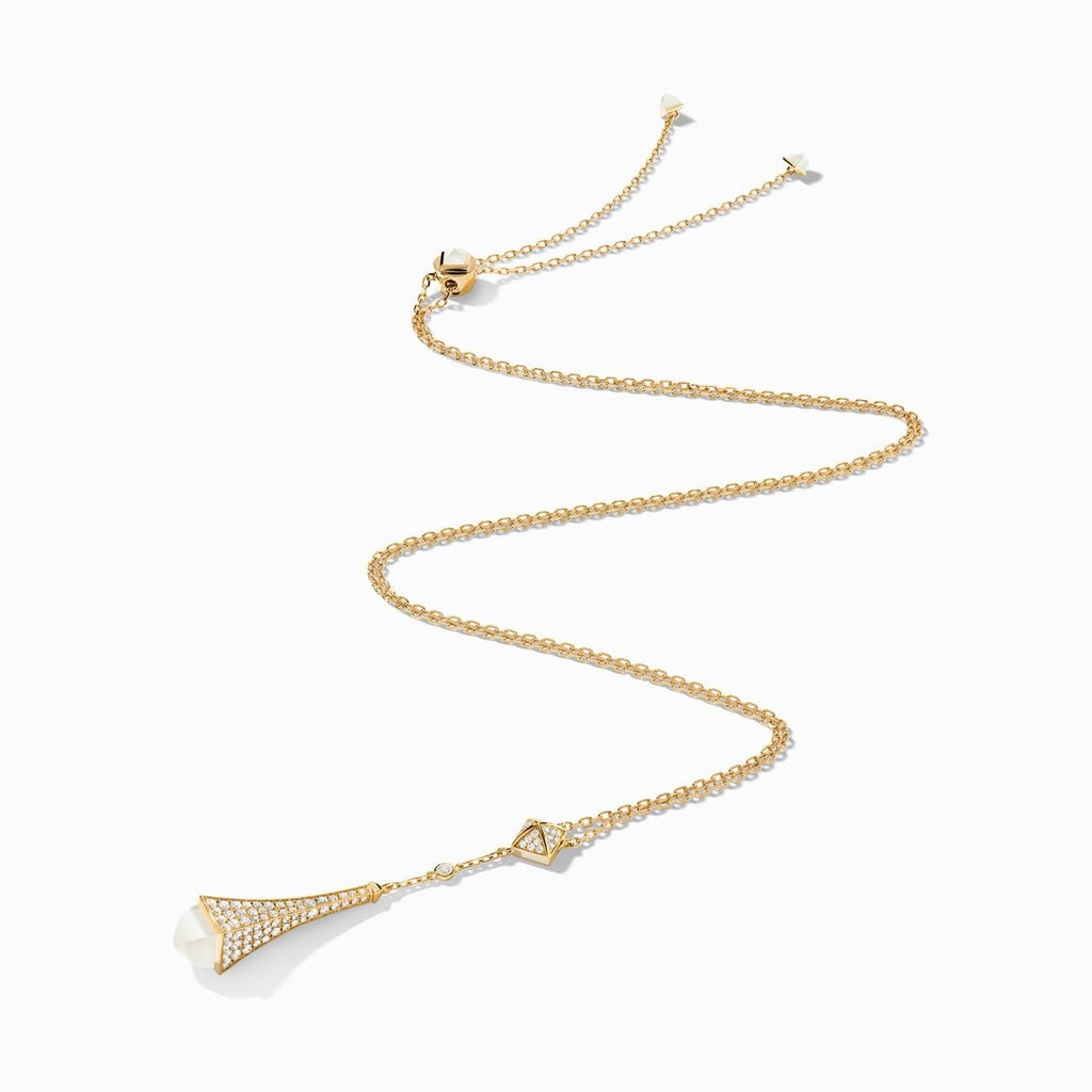 Cleo Diamond Teardrop Pendant Yellow Gold