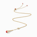 Cleo Diamond Teardrop Pendant Yellow Gold