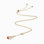 Cleo Diamond Teardrop Pendant Yellow Gold