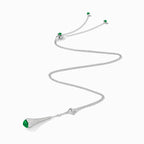 Cleo Diamond Teardrop Pendant White Gold