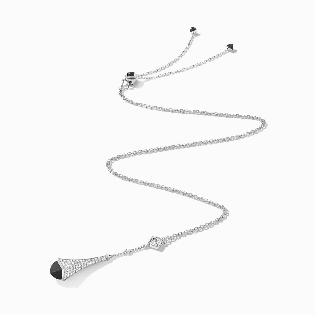 Cleo Diamond Teardrop Pendant White Gold