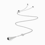 Cleo Diamond Teardrop Pendant White Gold