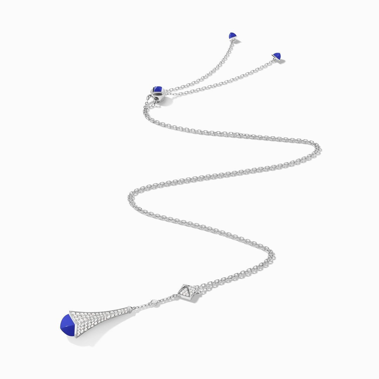 Cleo Diamond Teardrop Pendant White Gold