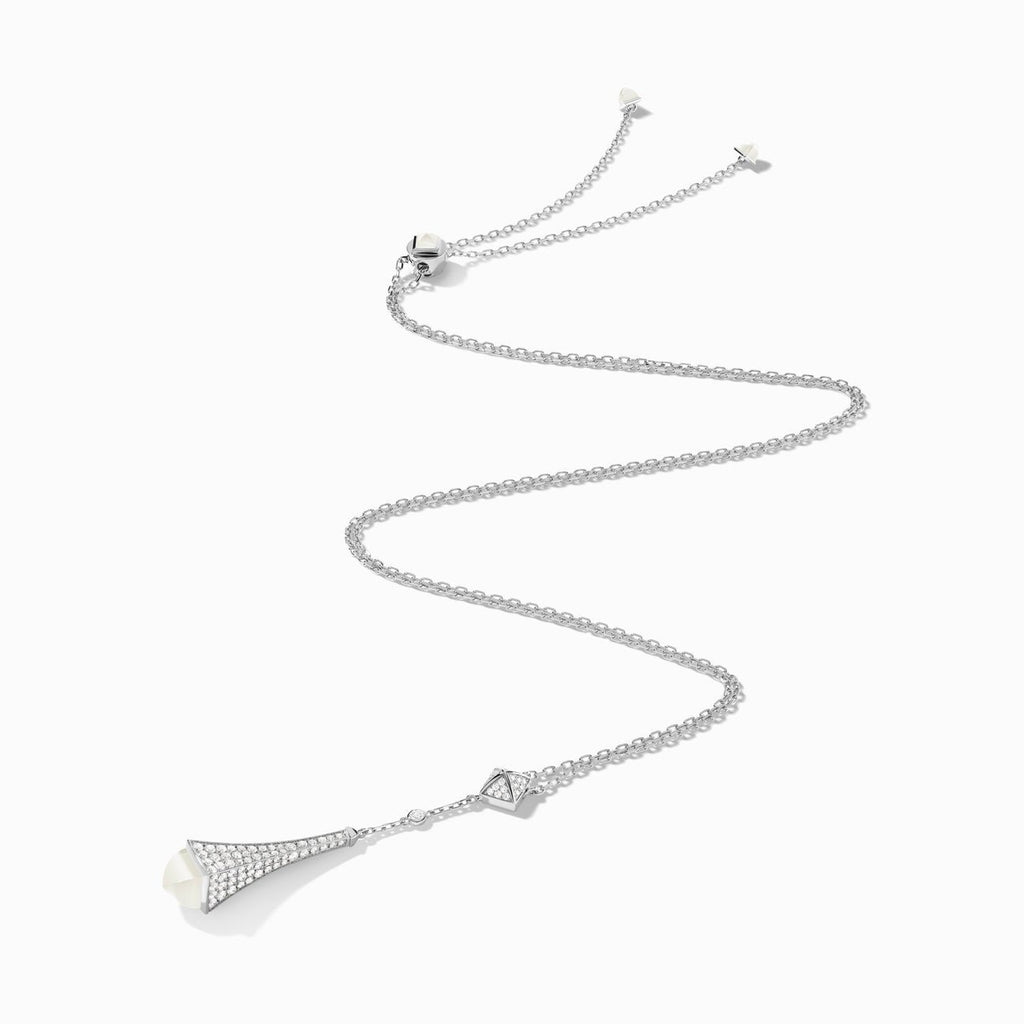 Cleo Diamond Teardrop Pendant White Gold