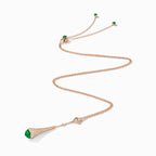 Cleo Diamond Teardrop Pendant Rose Gold