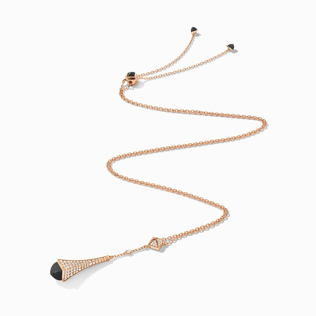 Cleo Diamond Teardrop Pendant Rose Gold
