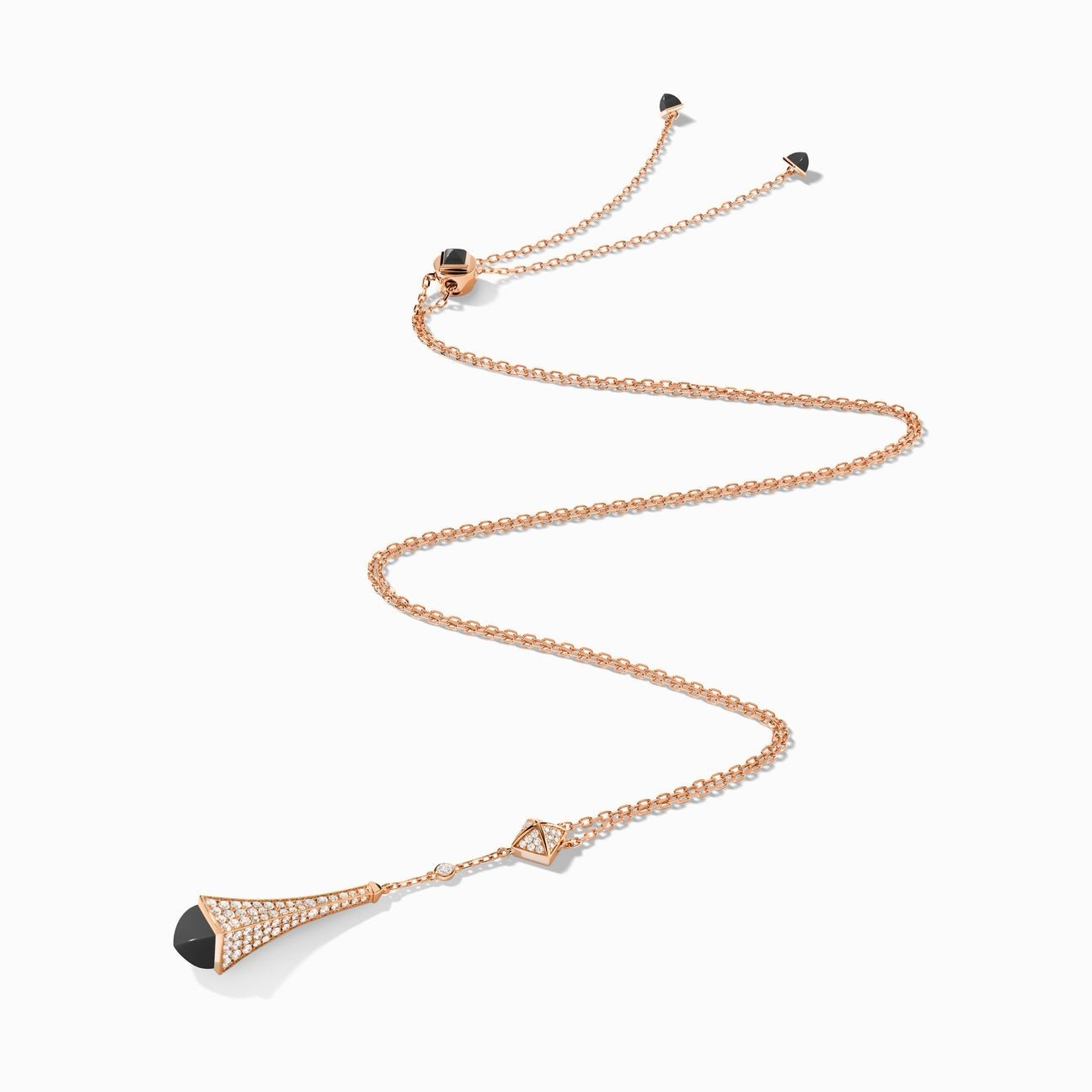 Cleo Diamond Teardrop Pendant Rose Gold