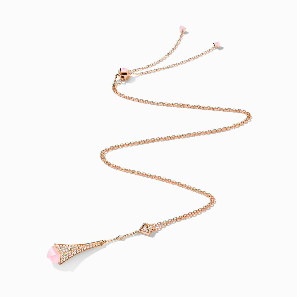 Cleo Diamond Teardrop Pendant Rose Gold