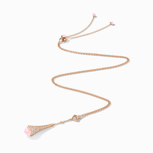 Cleo Diamond Teardrop Pendant Rose Gold