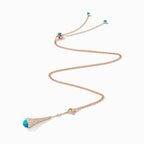 Cleo Diamond Teardrop Pendant Rose Gold
