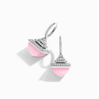 Cleo Rev  Diamond Drop Earrings White Gold