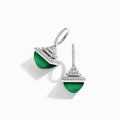 Cleo Rev  Diamond Drop Earrings White Gold