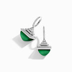 Cleo Rev  Diamond Drop Earrings White Gold
