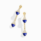 Cleo Diamond Drop Earrings Yellow Gold
