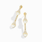 Cleo Diamond Drop Earrings Yellow Gold