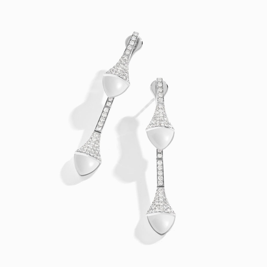 Cleo Diamond Drop Earrings White Gold