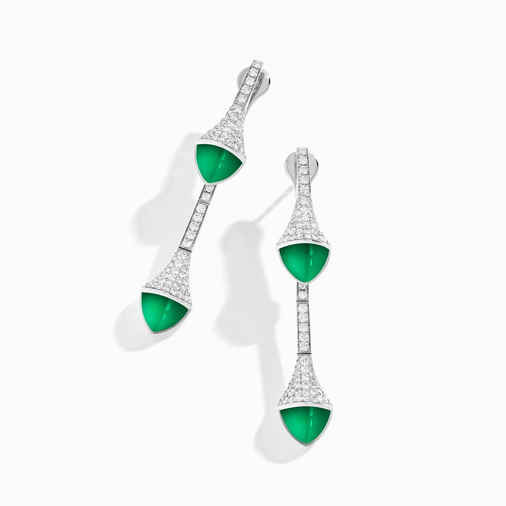 Cleo Diamond Drop Earrings White Gold