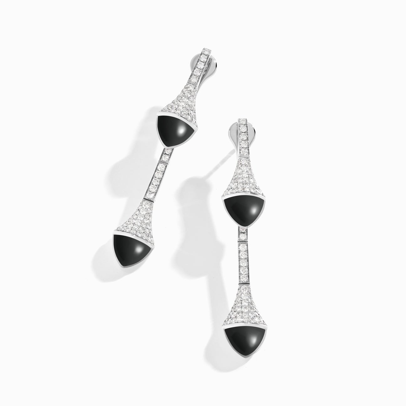 Cleo Diamond Drop Earrings White Gold