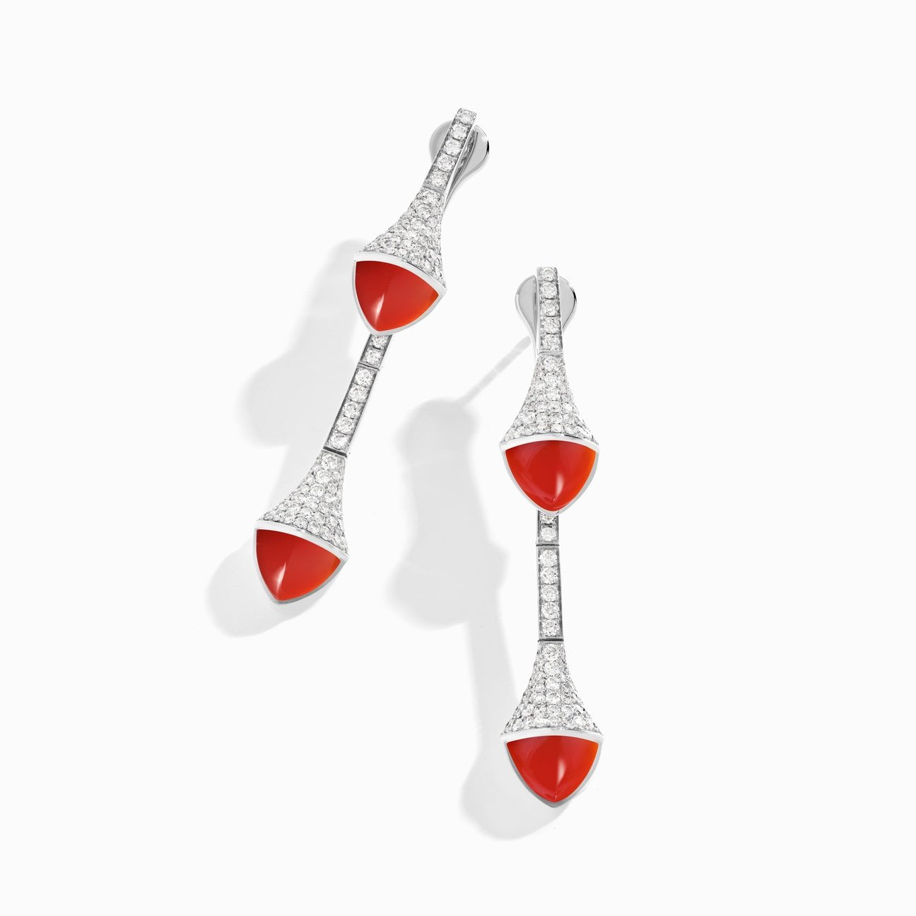 Cleo Diamond Drop Earrings White Gold
