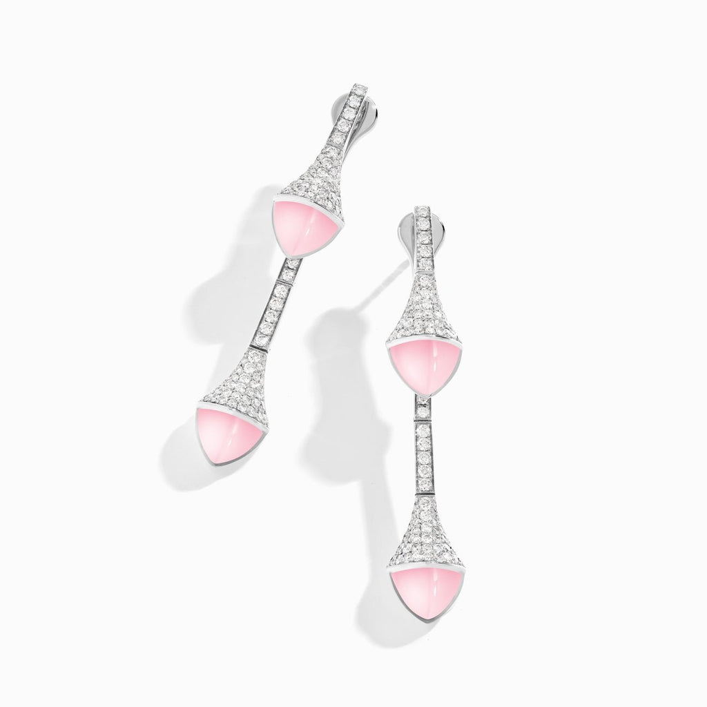 Cleo Diamond Drop Earrings White Gold