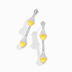 Cleo Diamond Drop Earrings White Gold