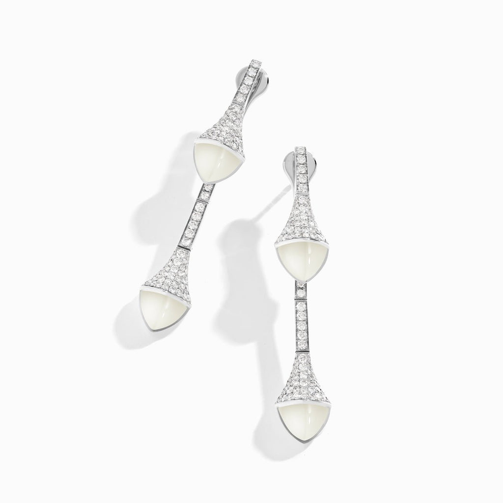 Cleo Diamond Drop Earrings White Gold