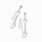 Cleo Diamond Drop Earrings White Gold