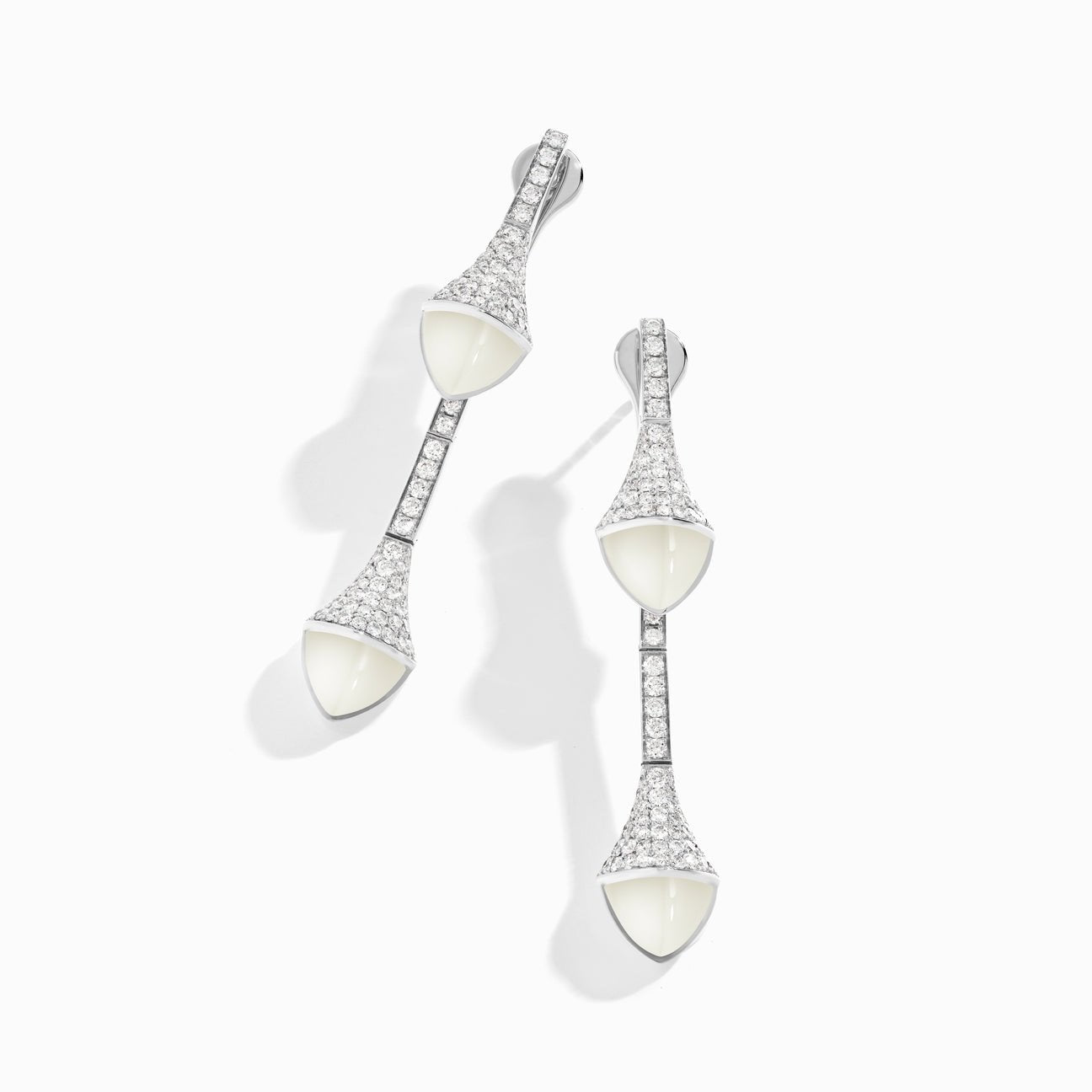 Cleo Diamond Drop Earrings White Gold