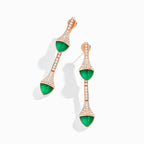 Cleo Diamond Drop Earrings Rose Gold