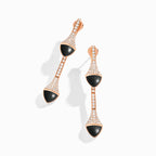 Cleo Diamond Drop Earrings Rose Gold