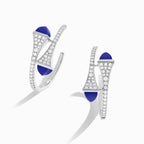 Cleo Diamond Small Hoop Earrings White Gold