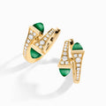 Cleo Diamond Huggie Earrings Yellow Gold