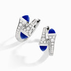 Cleo Diamond Huggie Earrings White Gold